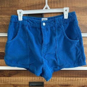 BDG high waist blue corduroy shorts - L